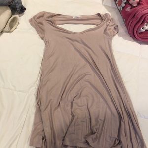 Blush t shirt dress